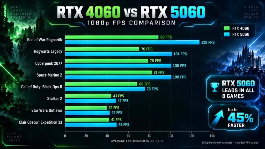 RTX 4060 vs RTX 5060 gaming performance