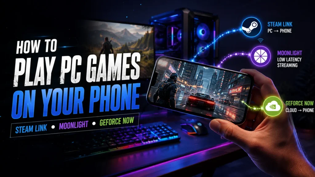 How to Play PC Games on Your Phone Steam Link, Moonlight, and GeForce NOW Compared
